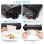 5 in 1 Blusmart Laminator Set, A4, Trimmer, Corner Rounder, 20 Laminating Pouches, Photo Frames, Black