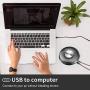 Bluetooth Speakerphone, Conference Speaker for 5-8 People Business Meetings, 360º Enhanced Voice Pickup, 24H Call Time, Self-Adaptive Conference Call USB Speakerphone, for Home Office, Skype, Zoom