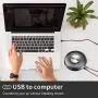 Bluetooth Speakerphone, Conference Speaker for 5-8 People Business Meetings, 360º Enhanced Voice Pickup, 24H Call Time, Self-Adaptive Conference Call USB Speakerphone, for Home Office, Skype, Zoom