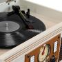 Victrola 8-in-1 Bluetooth Record Player & Multimedia Center, Built-in Stereo Speakers - Turntable, Wireless Music Streaming | Oak