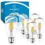 Dimmable LED Edison Light Bulbs: 6 Watt, 4000K Cool White Lightbulbs - 60W Equivalent - E26 Base - Vintage Light Bulb Set - 6 Pack