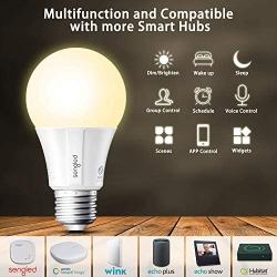Sengled Smart LED Soft White A19 Starter Kit, 2700K 60W Equivalent, 8 Light Bulbs & Hub, Compatible with Alexa & Google Assistant