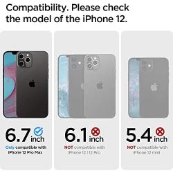 Spigen Rugged Armor Designed for iPhone 12 Pro Max Case (2020) - Matte Black