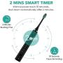 Proalpha Electric Toothbrush for Adults Rechargeable Sonic Electric Toothbrushes with Travel Case,6 Soft Replacement Bristle Heads 2 Mins Smart Timer Toothbrush Black