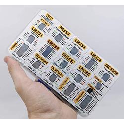 XL IC Chip Assortment 150 pcs, opamp, oscillator, pwm, PC817, NE555, LM358, LM324, JRC4558, LM393, LM339, NE5532, LM386, TDA2030, TDA2822, PT2399, UC3842, UC3843, ULN2003, ULN2803, 7660, Sockets