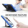 ROISKIN Amazon Fire 10 Tablet Case (2019/2017 Released 9th/7th Generation), [Kickstand Feature] Dual Layer Heavy Duty Shockproof Impact Resistance Protective Case for All-New Kindle Fire HD 10,Blue