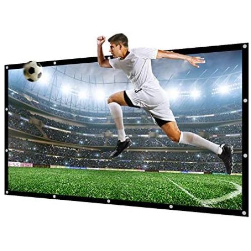 NIERBO 300 Inches16:9 Projector Screen Large Outdoor Portable Movies Screen Canvas Material Folded Easy to Carry