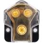 XtremeAmazing 0/2/4 Gauge in 4/8/10 Gauge Out Amp 2 Way Outputs Power Distribution Block Fuse Holder for Car Audio Splitter Pack of 2