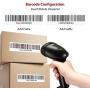 Handheld Barcode Scanner, Esky wired bar code reader with Adjustable Stand, USB Laser Barcode Scanner Automatic 1D Bar Code Reader for POS System Sensing, Store, Supermarket, Warehouse