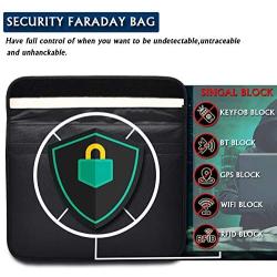 Faraday Bag for Tablets & iPad, Faraday Key Fob Protector, Farday Bag for Phone, Device Shielding for Privacy, EMP Protection, Travel & Data Security, Anti-Hacking & Anti-Tracking Assurance