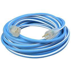 Southwire 1637SW0061 12/3 25-Foot SJEOW Supreme Extension Cord, Blue/White