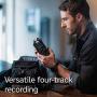Tascam DR-40X Four-Track Digital Audio Recorder and USB Audio Interface, Black