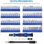 ORIA Precision Screwdriver Set (New Version), 142 in 1 with 120 Bits Mini Magnetic Screwdriver Kit Repair Tool Kit with Portable Bag for Electronic PC Computer iPhone MacBook Jewelers Game Console