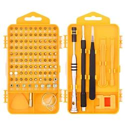 HORUSDY 110 in 1 Precision Screwdriver Set with Phillips, More& Torx Bits, Non-Slip Magnetic Electronics Tool Kit