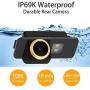 HD 1280x720p Rear Reversing Camera Integrated in Tailgaters Replacement Emblem Logo Backup Camera Rear View Camera Compatible with Backup Camera 2004-2016 F150 F250 F350 F450 Ranger (2011-2018)