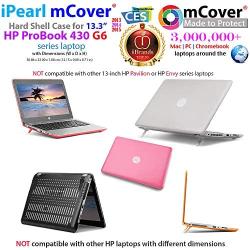 mCover Hard Shell Case for 13.3'' HP ProBook 430 G6 Series (NOT Compatible with Older ProBook 430 G1 / G2 / G3 / G4 / G5) Notebook PC (PB430 G6 Pink)