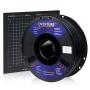 Overture PLA Plus (PLA+) Filament 1.75mm Toughness Enhanced PLA Roll with 3D Build Surface 200 × 200mm, Premium PLA 1kg Spool (2.2lbs), Dimensional Accuracy +/- 0.05 mm (Black, 2-Pack)