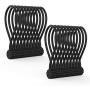 Rich&Ray Reusable Silicone Twist Ties with Strong Magnet for Bundling and Organizing Cables/Cords, Hanging or Holding Stuff, Can Be Used in Many Ways or Just for Fun (Black-20Pack)