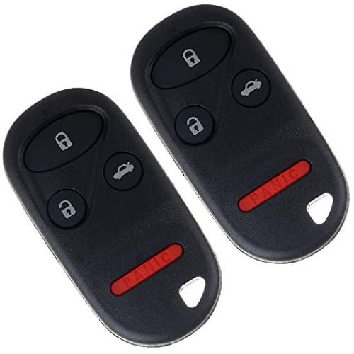 cciyu KOBUTAH2T 2X Keyless Entry Remote Fob 4 Buttons Replacement for 98 99 00 01 02 03 for A cura TL/for H onda Accord (KOBUTAH2T)