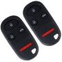 cciyu KOBUTAH2T 2X Keyless Entry Remote Fob 4 Buttons Replacement for 98 99 00 01 02 03 for A cura TL/for H onda Accord (KOBUTAH2T)