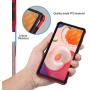 ORETECH Designed for Galaxy A51 Case,Cover for Samsung A51 with[2 x Tempered Glass Screen Protector] 360° Full Body Hard PC Soft TPU Silicone Edge Heavy Duty Protective Case for Galaxy A51 4G 6.5''Red
