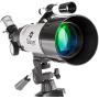 Gskyer Telescope, Travel Telescope, 70mm Astronomical Refractor Telescope for Kids Beginners, Portable Telescope For Adults - Telescope Phone Mount With Carry Bag And Wireless Remote
