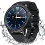 Smart Watch for Women Men,Fitness Tracker with Heart Rate,Blood Pressure,Blood Oxygen,IP67 Waterproof Pedometer Smartwatch with Sleep Tracker,Steps,Music,Weather Forecast for Android iPhone(Black)