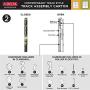 Liberty Hardware Delta, SDLCS60-BRZ-R, 48 in. to 60 in. Contemporary Sliding Shower Door Track Assembly Kit in Bronze