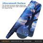 Extended Gaming Mouse Pad Custom Design Computer Gaming Mouse Mat with Smooth Surface XXL Large Size Desk Pad with Non-Slip Rubber Base Ideal for Keyboard, PC and Laptop (90x40 cloudY3)