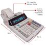 Sharp EL-1801V Two-Color Printing Calculator 2.1 Lines/Sec 4'' Black/Red