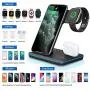 WAITIEE 3 in 1 Wireless Charger,Qi-Certified 15W Fast Charging Station for Apple iWatch Series SE/6/5/4/3/2/1,AirPods, Compatible with iPhone 12/11 Series/XS MAX/XR/XS/X/8/8 Plus/Samsung (Black) WAITIEE 3 in 1 Wireless Charger,Qi-Certified 15W Fast Charging Station for Apple iWatch Series SE/6/5/4/3/2/1,AirPods, Compatible with iPhone 12/11 Series/XS MAX/XR/XS/X/8/8 Plus/Samsung (Black)