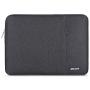 MOSISO Laptop Sleeve Bag Compatible with 13-13.3 inch MacBook Pro, MacBook Air, Notebook Computer, Water Repellent Polyester Vertical Protective Case with Pocket, Space Gray