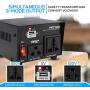 Step Up and Down Converter - 100 Watt Voltage Converter Transformer w/ USB Charging Port, UK Power Adapter, AC 110 / 120 to 220 / 240 Volt Vice Versa, 110V/120V/220V/240V Input Voltage - Pyle PVTC120U