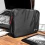 tomtoc Electronics Organizer Travel Cable Organizer Accessories Case Pouch Bag for Cable, Charger, Power Bank, Hard Drive, USB Hub, USB Flash Drive, SD Card, Phone, Black
