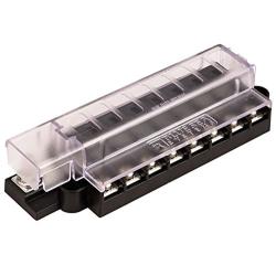 Blue Sea 5046 Atc Compact Fuse Block With Cover, 8 Circuit 19-143