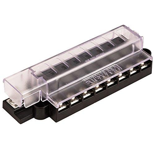 Blue Sea 5046 Atc Compact Fuse Block With Cover, 8 Circuit 19-143