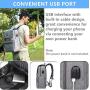 Anti Theft Laptop Backpack Men Women Vintage Backpack Bookbag School College Backpacks Stylish Water Resistant Backpack with USB Port Fashion Grey Fits 15.6 Inch Laptop and Notebook