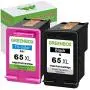 GREENBOX Remanufactured Ink Cartridge 65 Replacement for HP 65XL 65 XL N9K04AN for HP Envy 5055 5052 5058 DeskJet 3755 2655 3720 3721 3722 3723 3752 3730 3758 2652 2624 2622 (1 Black 1 Tri-Color)