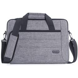 ProCase 13-13.5 Inch Laptop Sleeve Tote Bag with Shoulder Strap and Handle for Laptop Ultrabook MacBook Pro Air Surface Chromebook Notebook Acer Asus Dell HP Lenovo Galaxy Sony Toshiba -Grey