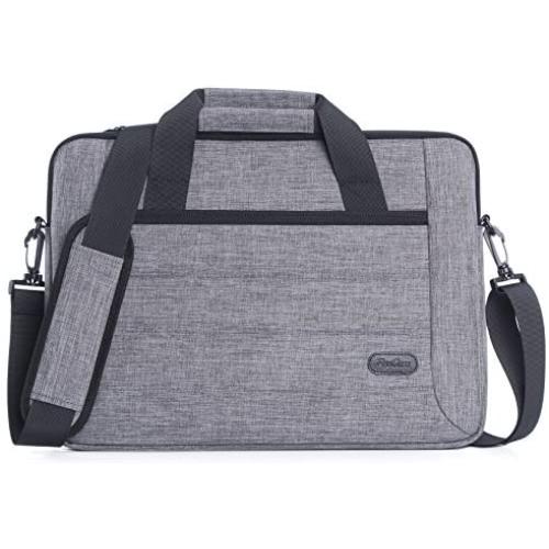 ProCase 13-13.5 Inch Laptop Sleeve Tote Bag with Shoulder Strap and Handle for Laptop Ultrabook MacBook Pro Air Surface Chromebook Notebook Acer Asus Dell HP Lenovo Galaxy Sony Toshiba -Grey