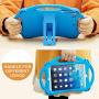 TopEsct Kids Case for iPad Mini 5 4 3 2 1,Silicone Childproof for All Kinds of iPad Mini, Built-in Handle Stand, Comes with a Strap. (Blue)