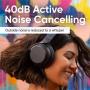 Wyze Noise-Cancelling Headphones, Wireless Over the Ear Bluetooth Headphones with Active Noise Cancellation, High-fidelity Sound, Transparency Mode, Clear Voice Pick-up, Alexa Built-in