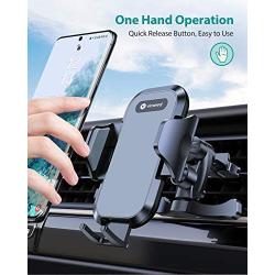 VICSEED Phone Holder for Car [Case Friendly] Ultra Stable Car Phone Holder Mount Air Vent Car Cell Phone Mount Compatible with iPhone 12 11 Pro Max XS SE X XR Galaxy S20 S10 S9 Note 20+ 10+ All Phone