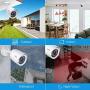 ZOSI H.265+ Full 1080p Home Security Camera System Outdoor Indoor, 5MP-Lite CCTV DVR 8 Channel and 4 x 1080p (2MP) Day Night Vision Weatherproof Surveillance Bullet Camera, Motion Alerts (No HDD)