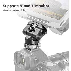 SMALLRIG Field Monitor Holder Mount with Cold Shoe for 5 inch and 7 inch Monitor, Swivel and Tilt - BSE2346