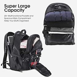 Laptop Backpack, Extra Large 17 Inch Business Travel Backpack with USB Charging Port Earphone Hole, Durable Water Resistant Work Computer Backpack College/High School Bags for Men/Women/Boys
