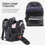 Laptop Backpack, Extra Large 17 Inch Business Travel Backpack with USB Charging Port Earphone Hole, Durable Water Resistant Work Computer Backpack College/High School Bags for Men/Women/Boys