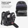 Laptop Backpack, Extra Large 17 Inch Business Travel Backpack with USB Charging Port Earphone Hole, Durable Water Resistant Work Computer Backpack College/High School Bags for Men/Women/Boys