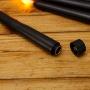 Datomarry Pack of 12 Black Base Flickering Flameless Taper Candles with Remote and Timer,11 inch Yellow Glow Plastic Battery Powered Realistic Christmas Candles Lights