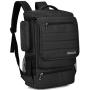 SOCKO Laptop Backpack 17.3 Inch Multifunctional Unisex Luggage Travel Bag Knapsack Water Resistant Rucksack Backpack Hiking Bag College Shoulder Backpack Fits Up to 17-17.3 Inch Laptop Computer,Black
